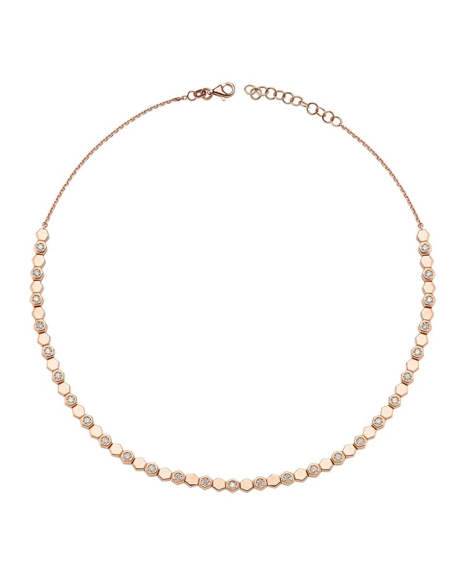 14k Diamond Honey Choker Necklace